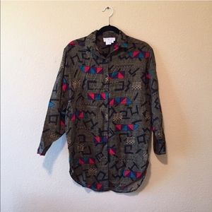 Vintage button-up top